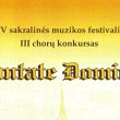 I vieta, aukso diplomas Grand Prix laimėtojas XV festivalyje „Cantate Domino”