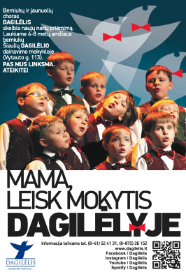 30-05-2022 17:00 Admission of pupils to Singing school “Dagilėlis“”